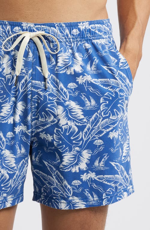 Fair Harbor The Bungalow Water Repellent Swim Trunks In Tropical Seas