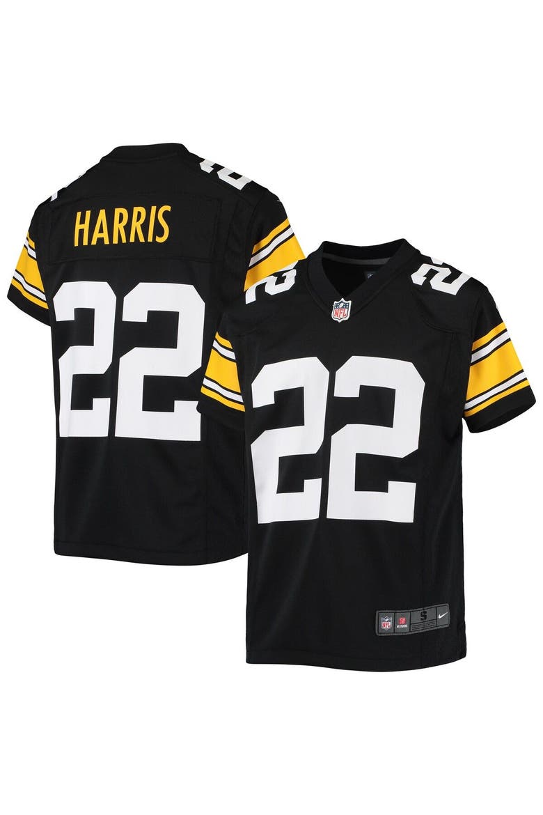 Youth Nike Najee Harris Black Pittsburgh Steelers Game Jersey, Main, color, Black