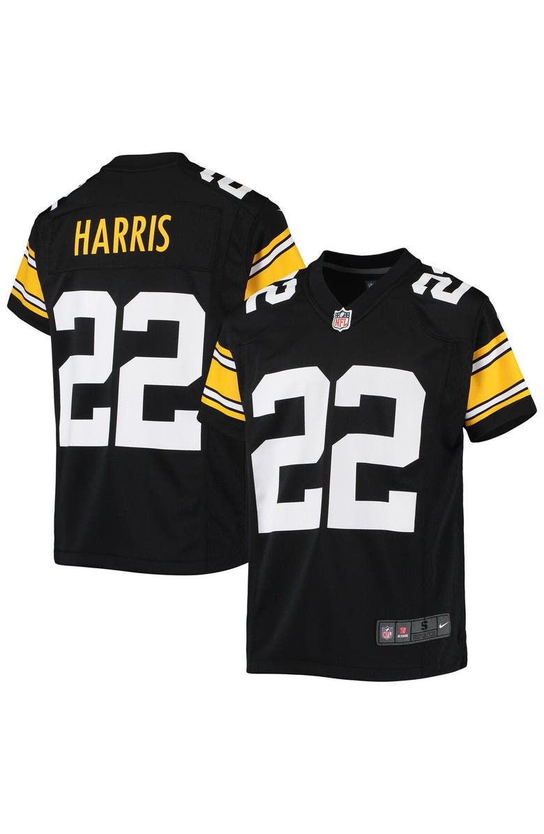 Nike Youth Nike Najee Harris Black Pittsburgh Steelers Game Jersey, Main, color,