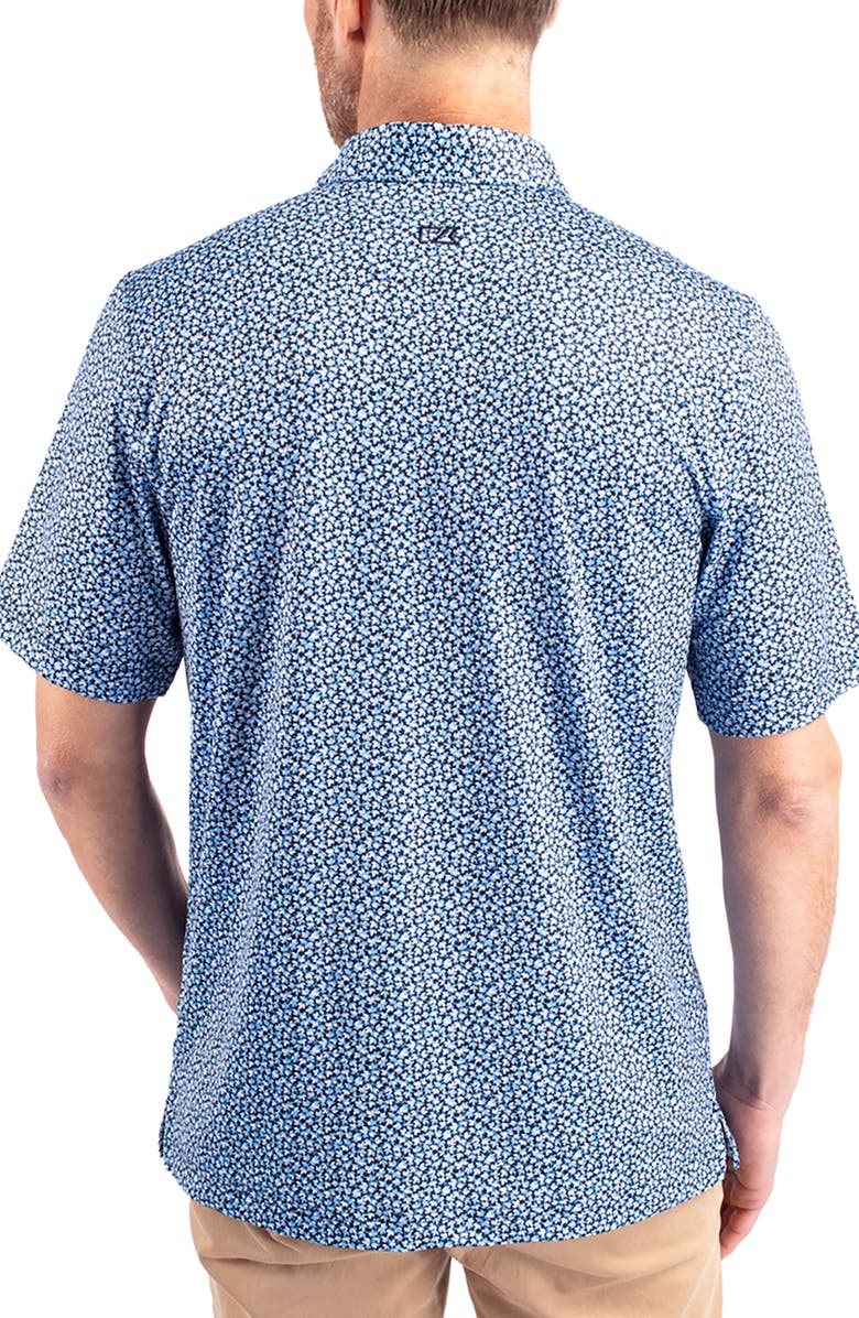 Cutter & Buck Magnolia Scatter Print Performance Polo, Alternate, color, Atlas/ Navy Blue