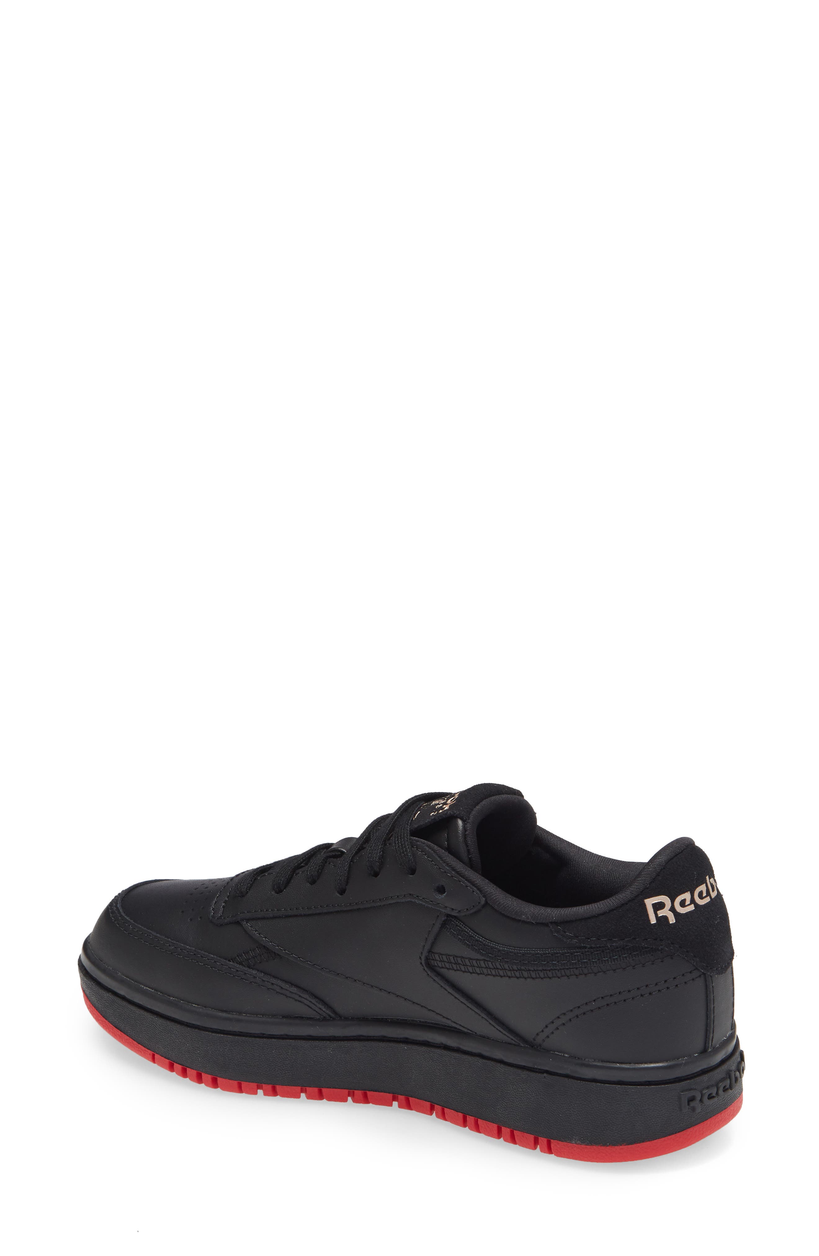 Reebok x Cardi Coated Club C Double Platform Sneaker, Alternate, color, 
