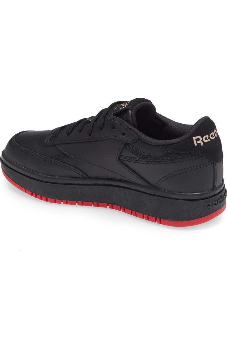 Reebok x Cardi Coated Club C Double Platform Sneaker, Alternate, color,
