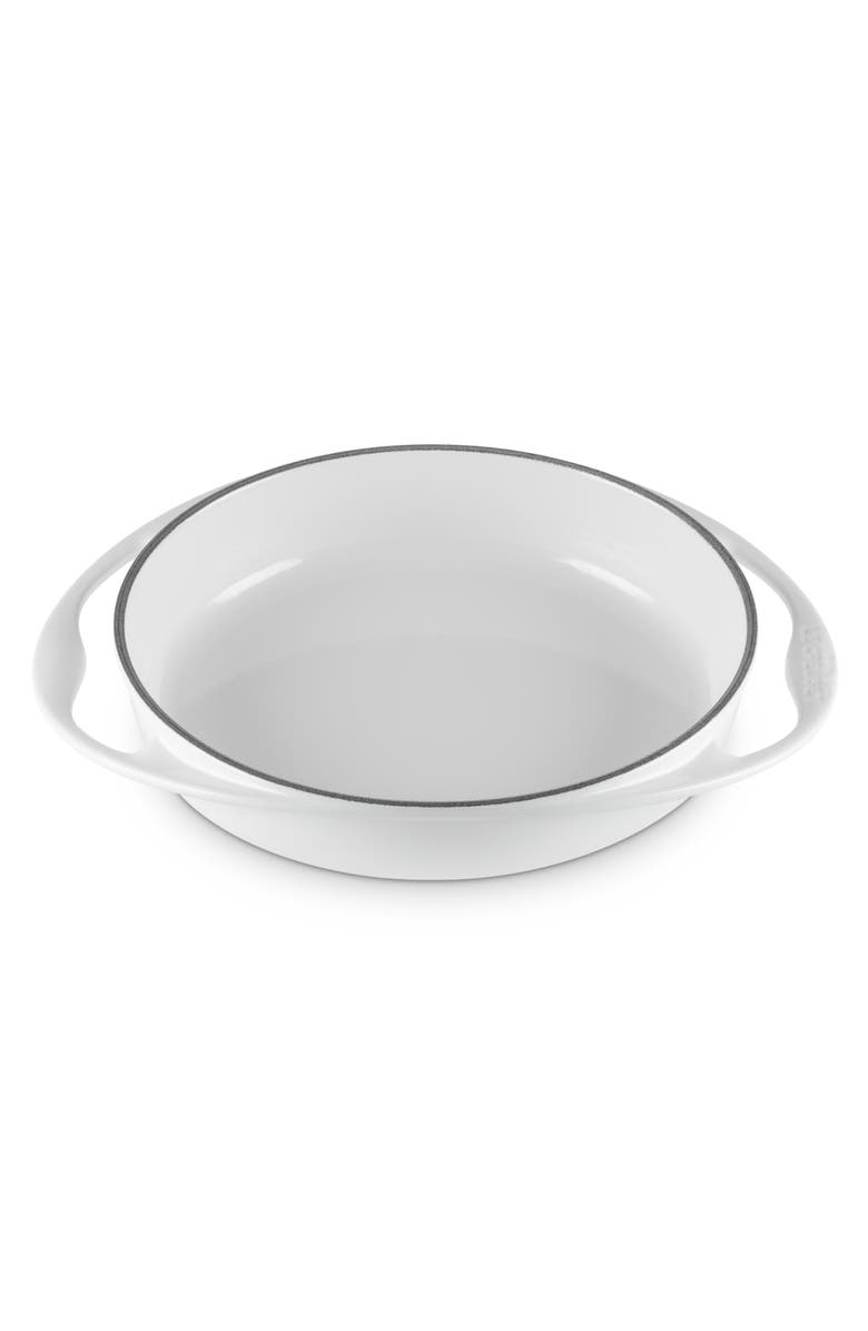 Le Creuset Heritage 2 Quart Tarte Tatin Dish, Alternate, color, White