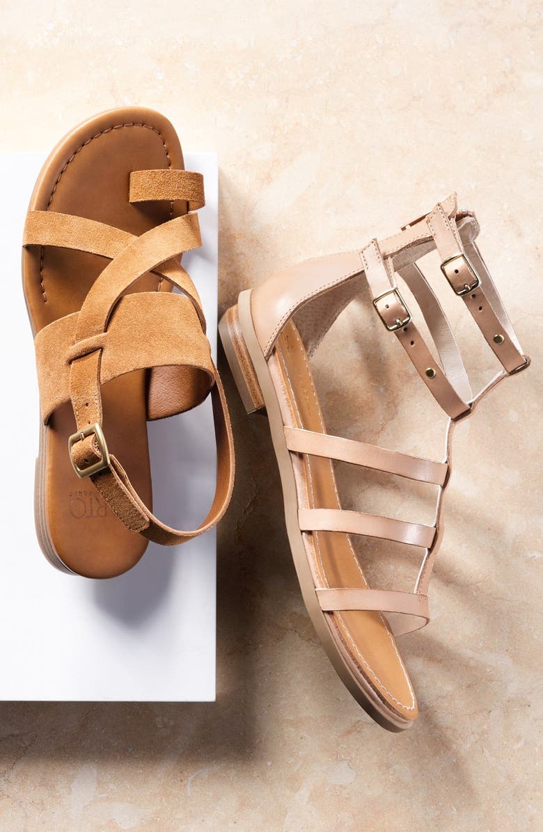 Seychelles 'Peachy' Gladiator Flat Sandal, Alternate, color,
