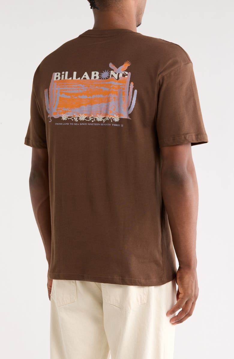 Billabong Land to Sea Cotton Graphic T-Shirt, Alternate, color, Rustic Brown