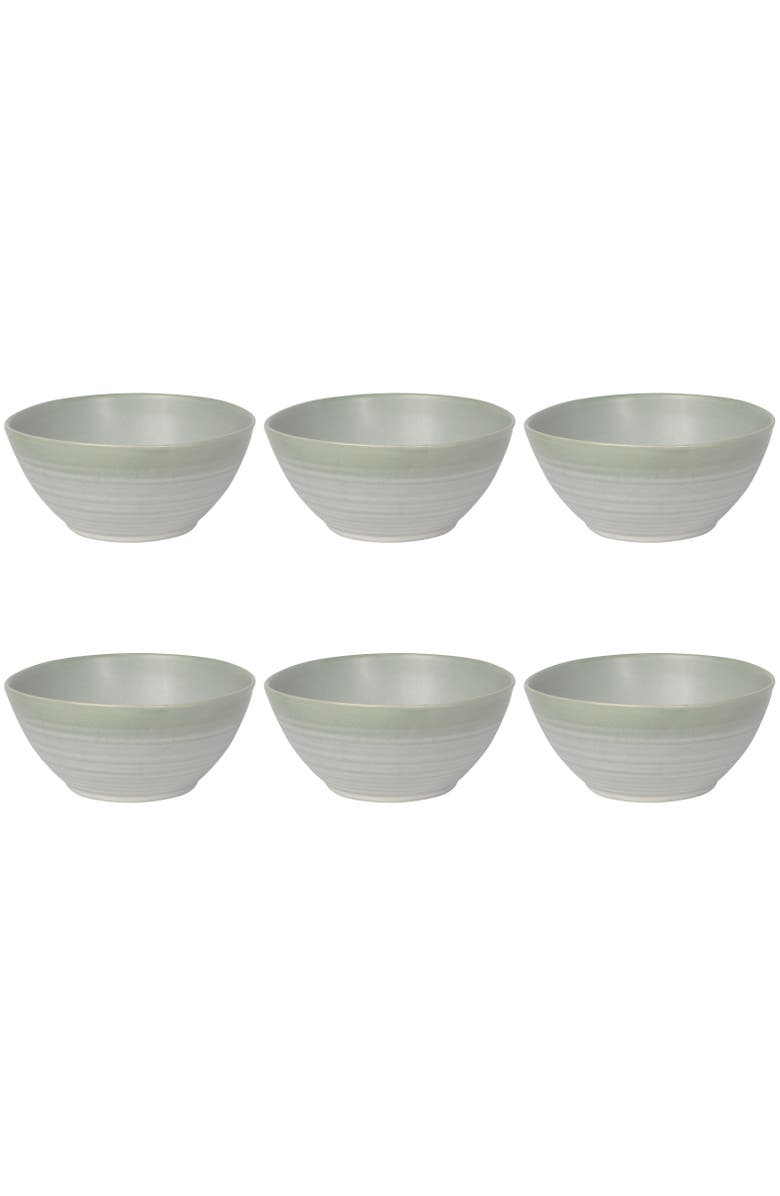 Danica Brands Set of 6 Aquarius Sage Bowl - 5.5 inch, Main, color, 5.5"