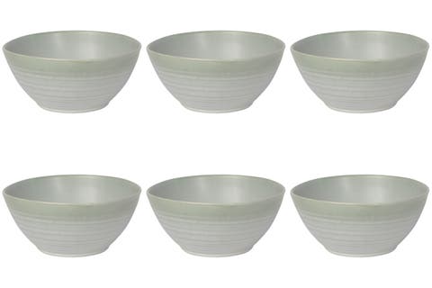 Set of 6 Aquarius Sage Bowl - 5.5 inch