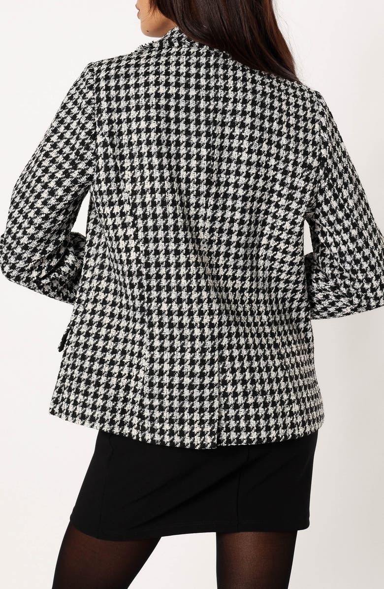 Petal & Pup Leighton Houndstooth Blazer, Alternate, color, Cream