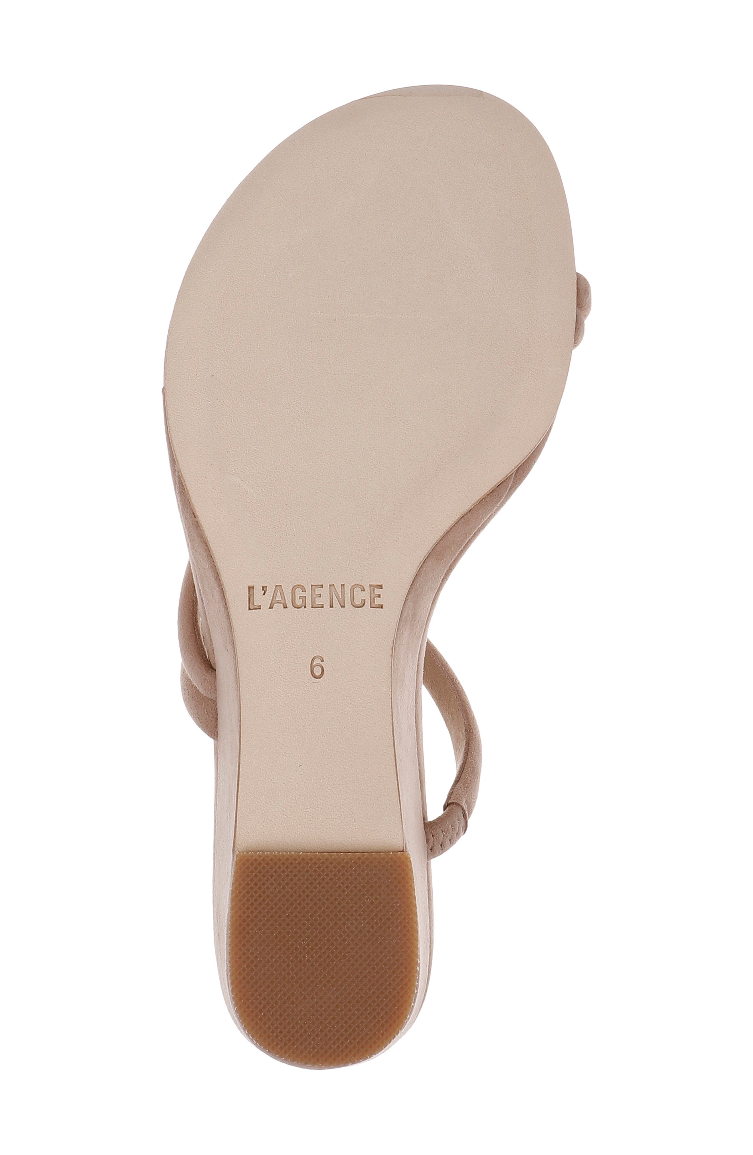 L
AGENCE Maritza Wedge Slide Sandal, Alternate, color, Cappuccino Suede