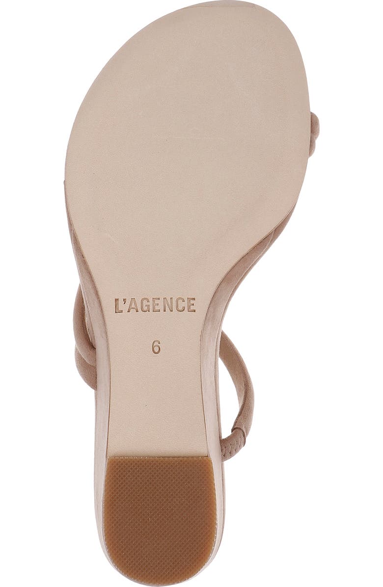 L'AGENCE Maritza Wedge Slide Sandal, Alternate, color, Cappuccino Suede