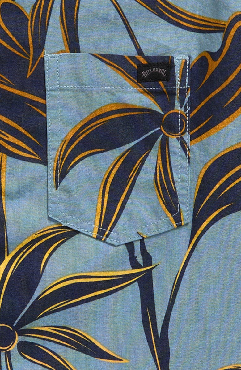 Billabong Kids' Sundays Short Sleeve Cotton Button-Up Shirt, Alternate, color, 