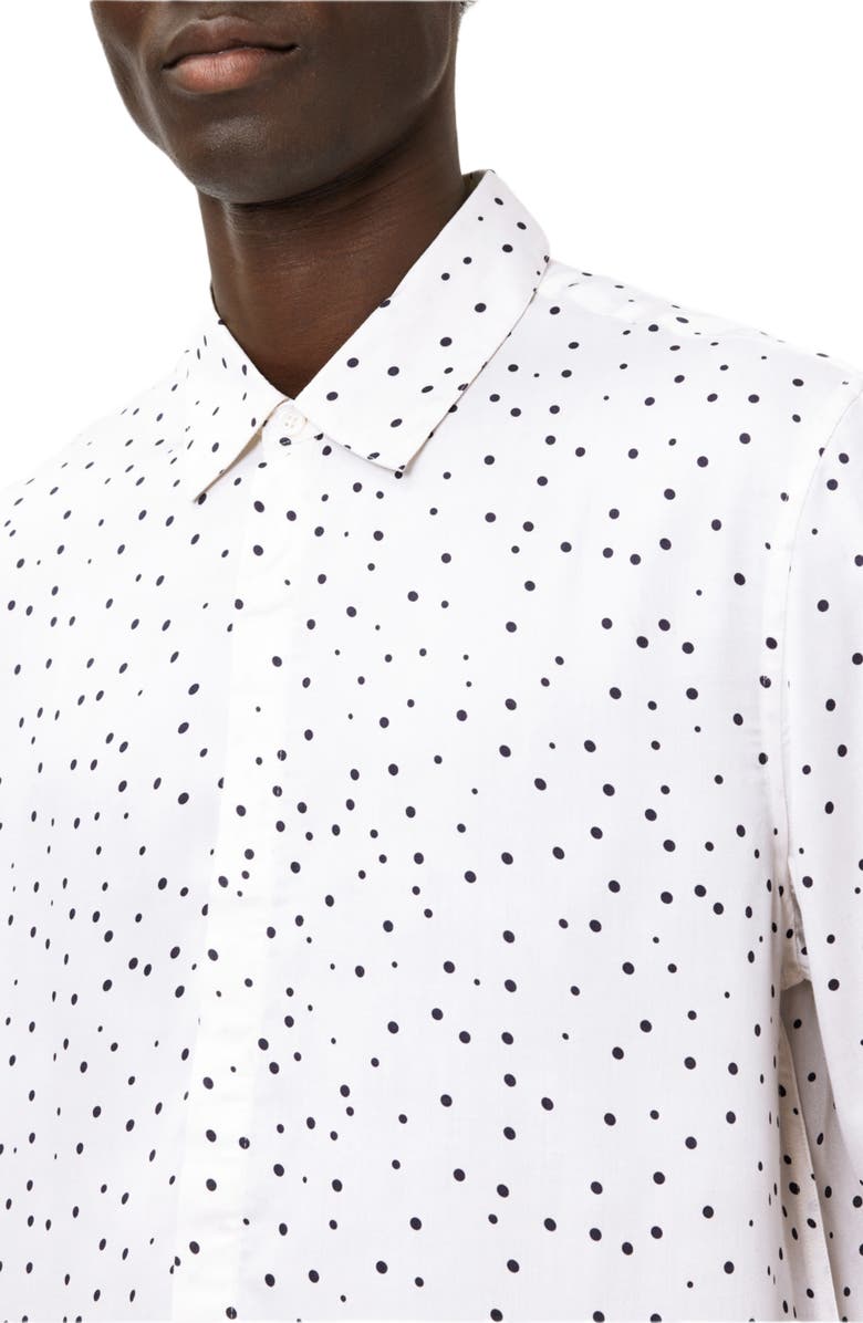 John Varvatos Rodney Hidden Placket Button-Up Shirt, Alternate, color, White