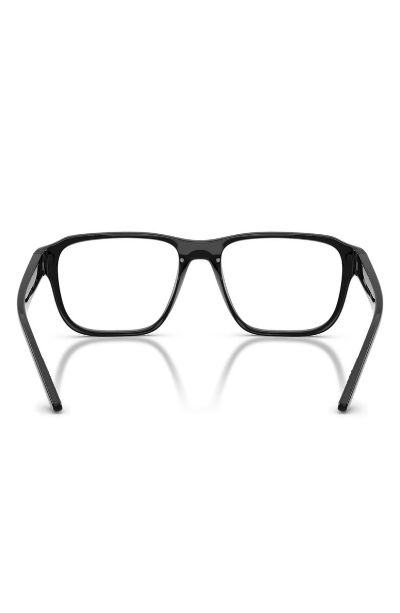 Prada Linea Rossa 54mm Irregular Optical Glasses, Alternate, color, Black