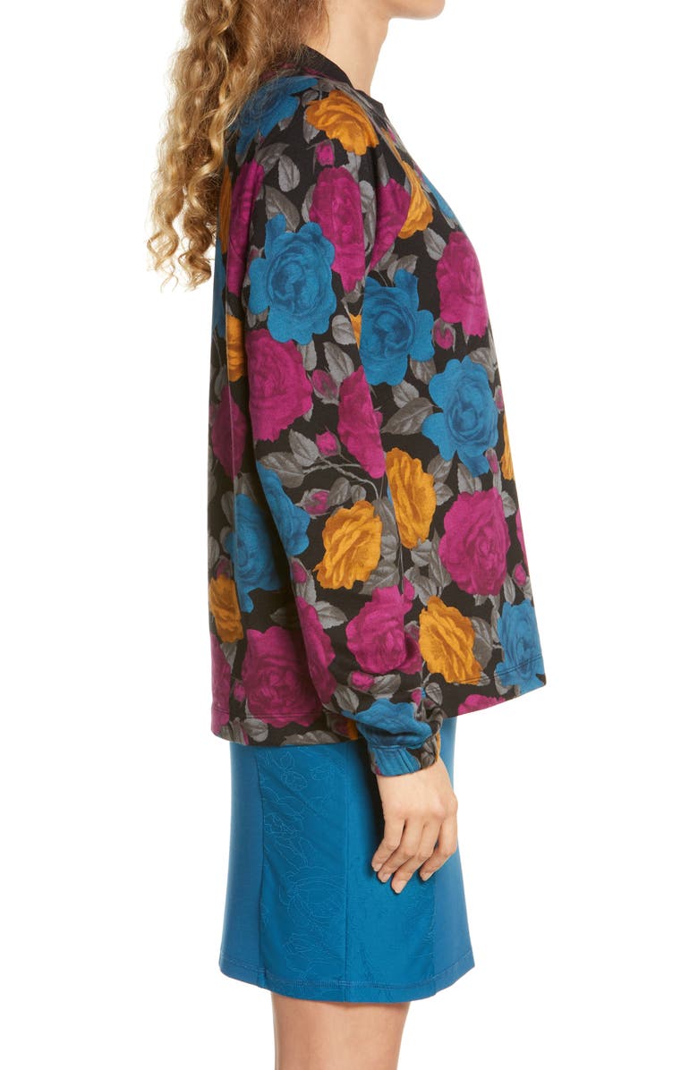 Nike Women's Sportswear Icon Clash Foral Crewneck Sweatshirt, Alternate, color, 