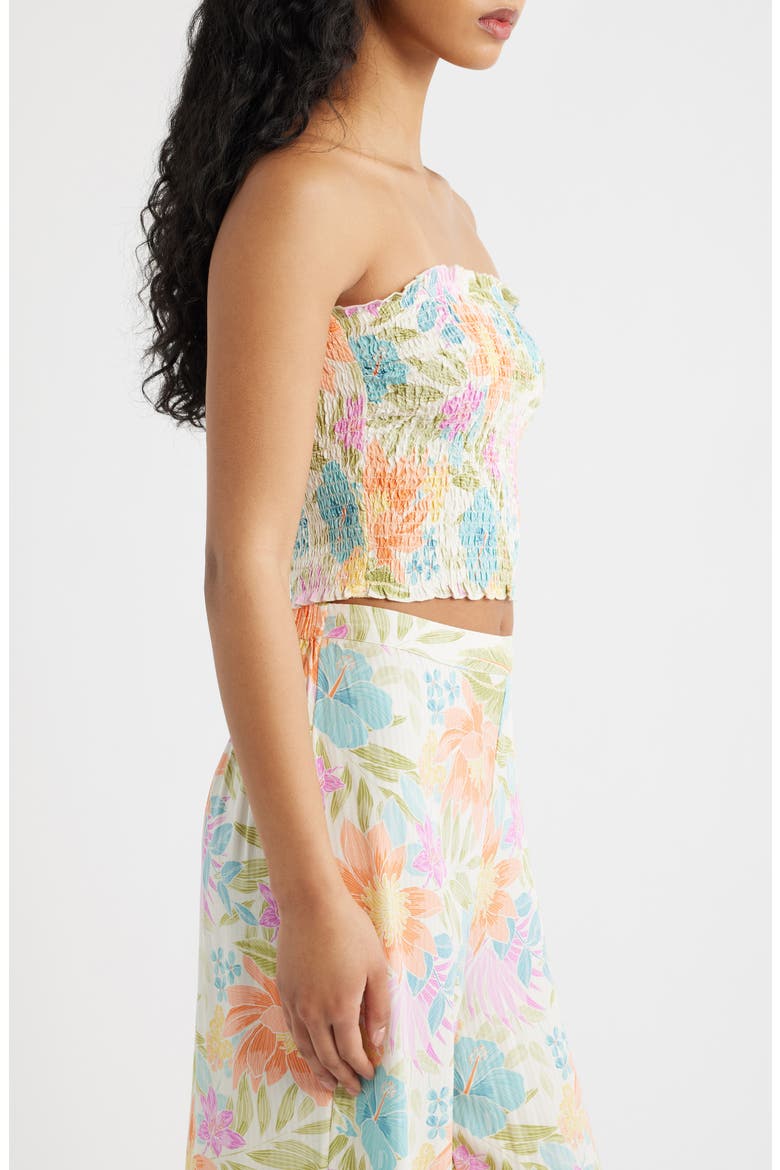 Catalina Island Smocked Tube Top, Alternate, color, PINK MULTI