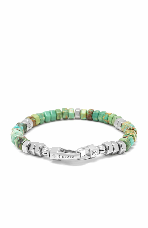 Nialaya Hexagon Beaded Bracelet