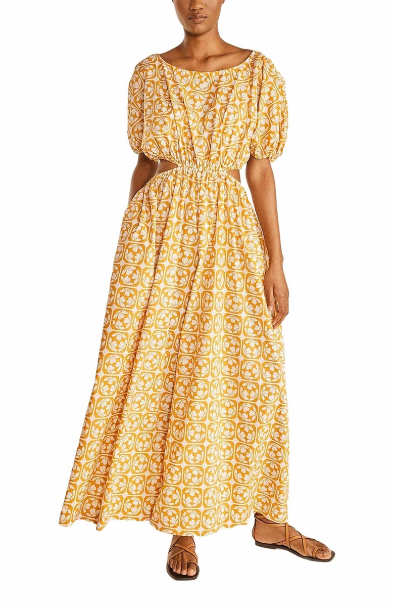 Rebecca Taylor Lattice Fleur Poplin Jumpsuit, Main, color,