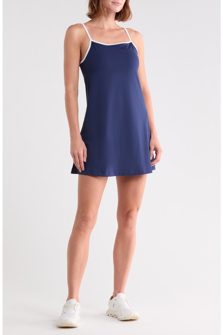 Nude Tech Baseline Belle Dress, Main, color, NAVAL BLUE