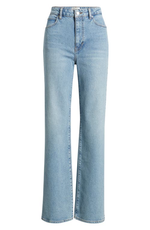 Frame The Arrow High Waist Relaxed Bootcut Jeans In Blue