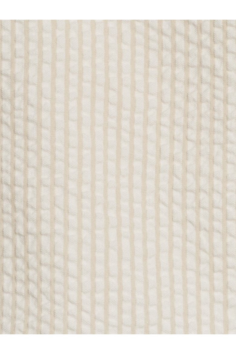 Organic Landon Seesucker Button Down, Alternate, color, Dune Stripe