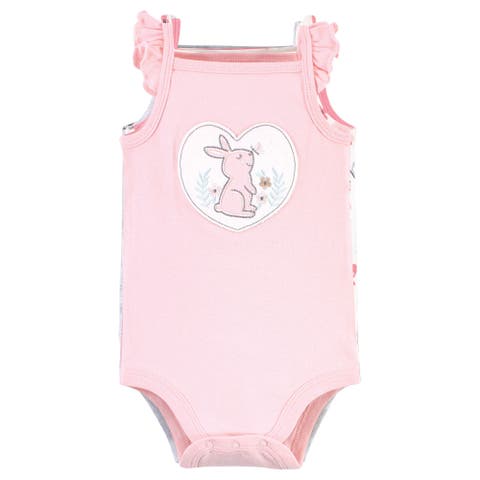 Soft Cotton Sleeveless Infant Bodysuits