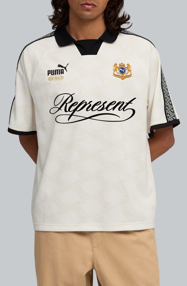 PUMA x Represent King Graphic Football Jersey, Main, color, Shoji