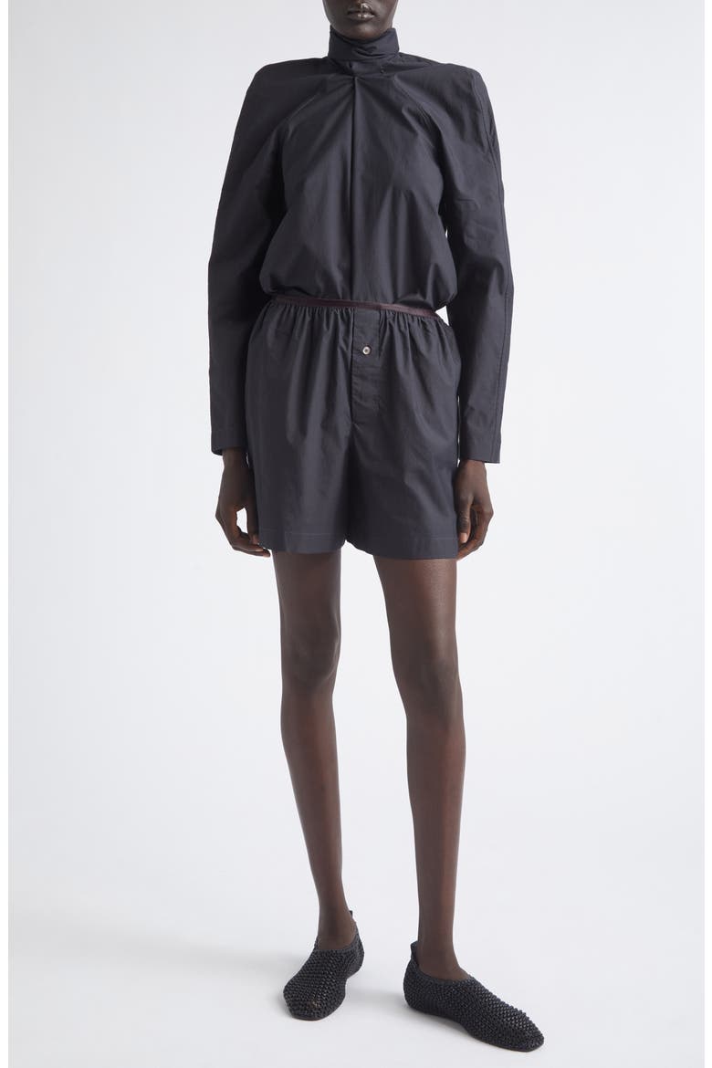 Ascot Cotton & Silk Top, Alternate, color, SQUID INK