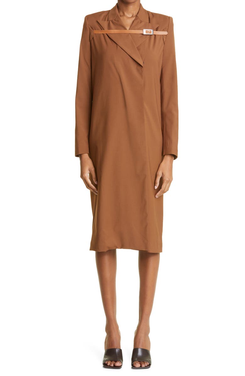 Luar Belt Detail Crepe Trench Coat, Main, color, 