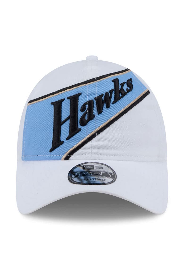 Men's New Era  White Atlanta Hawks 2024/25 City Edition 9TWENTY Adjustable Hat, Alternate, color, White