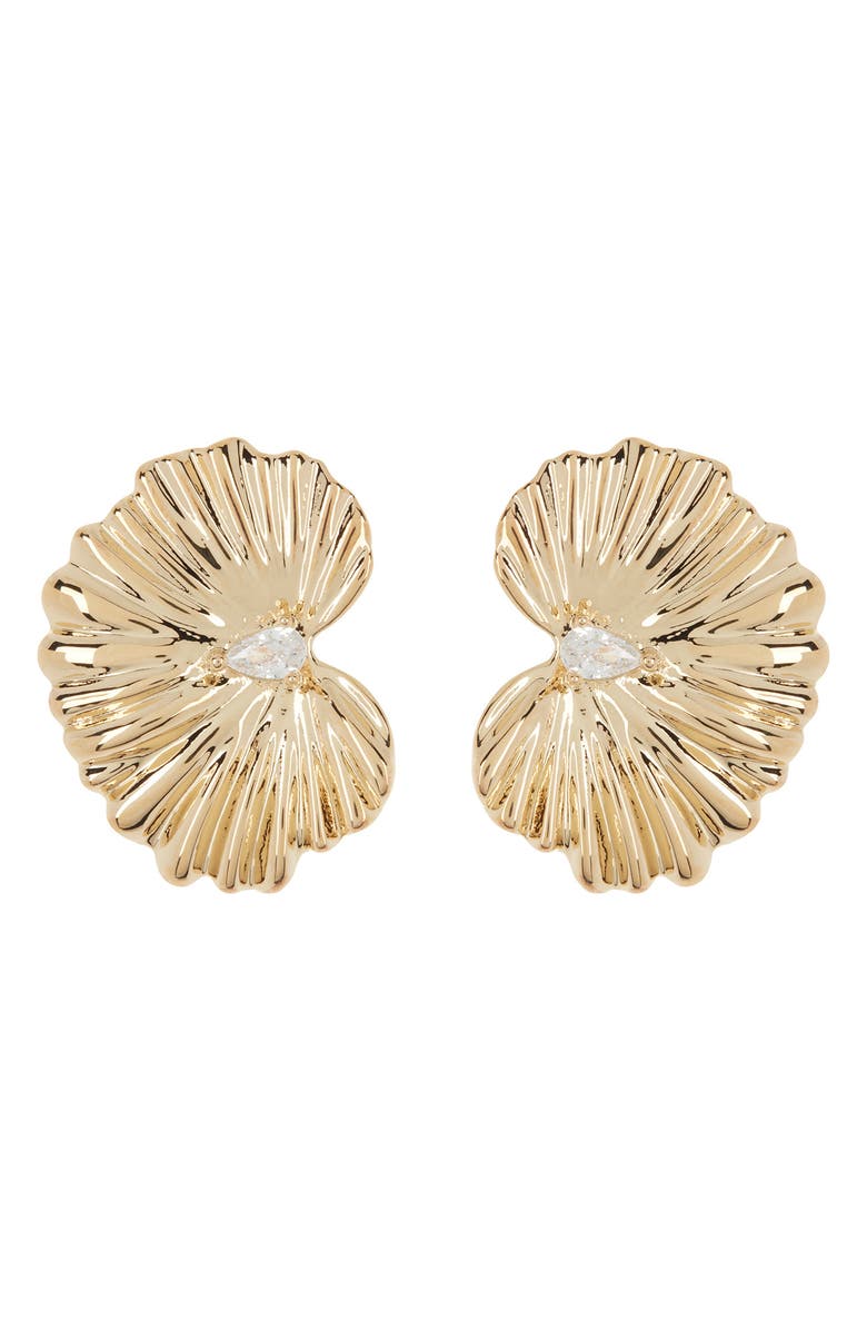 Sterling Forever Phoenix Stud Earrings, Main, color, Gold