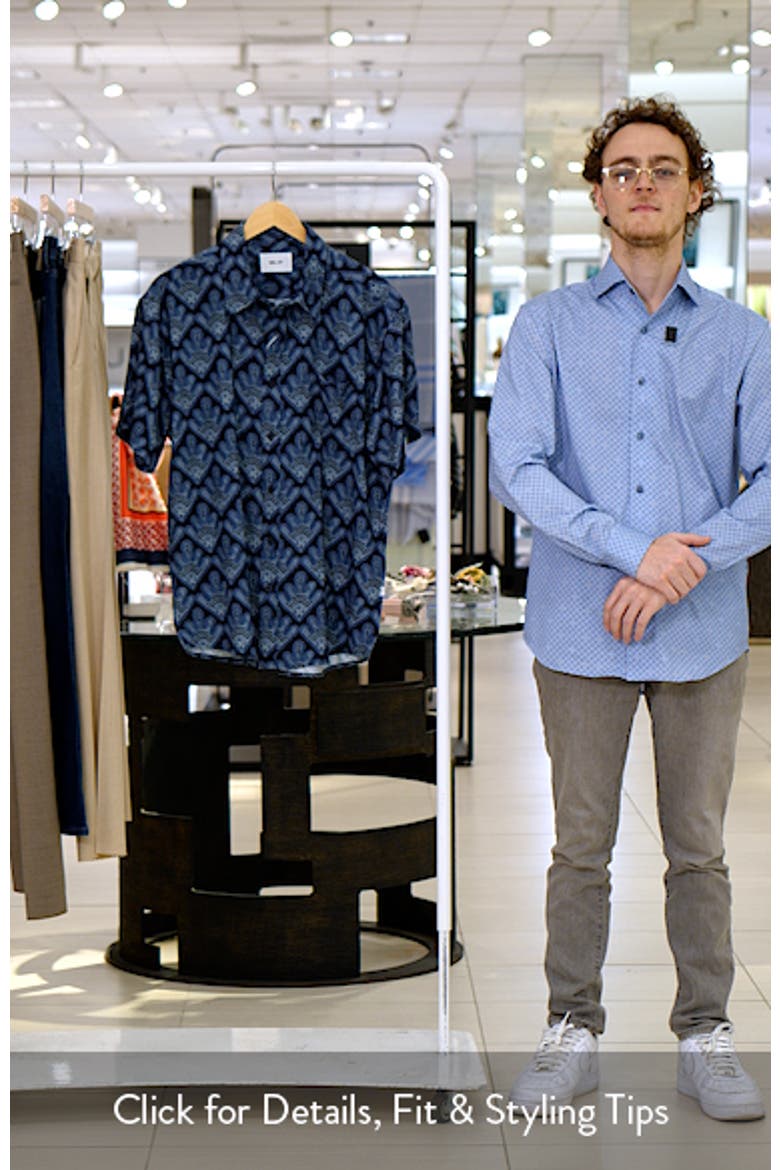 Deon 50055 Abstract Print Short Sleeve Button-Up Shirt video