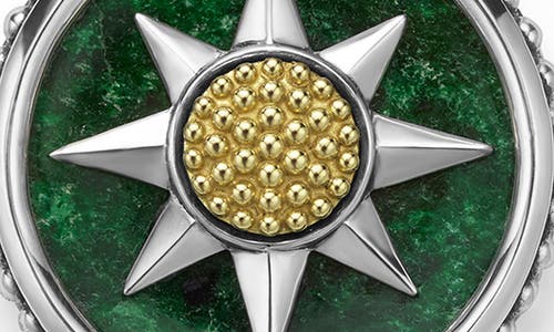 Lagos Anthem Compass Pendant In Two-tone J