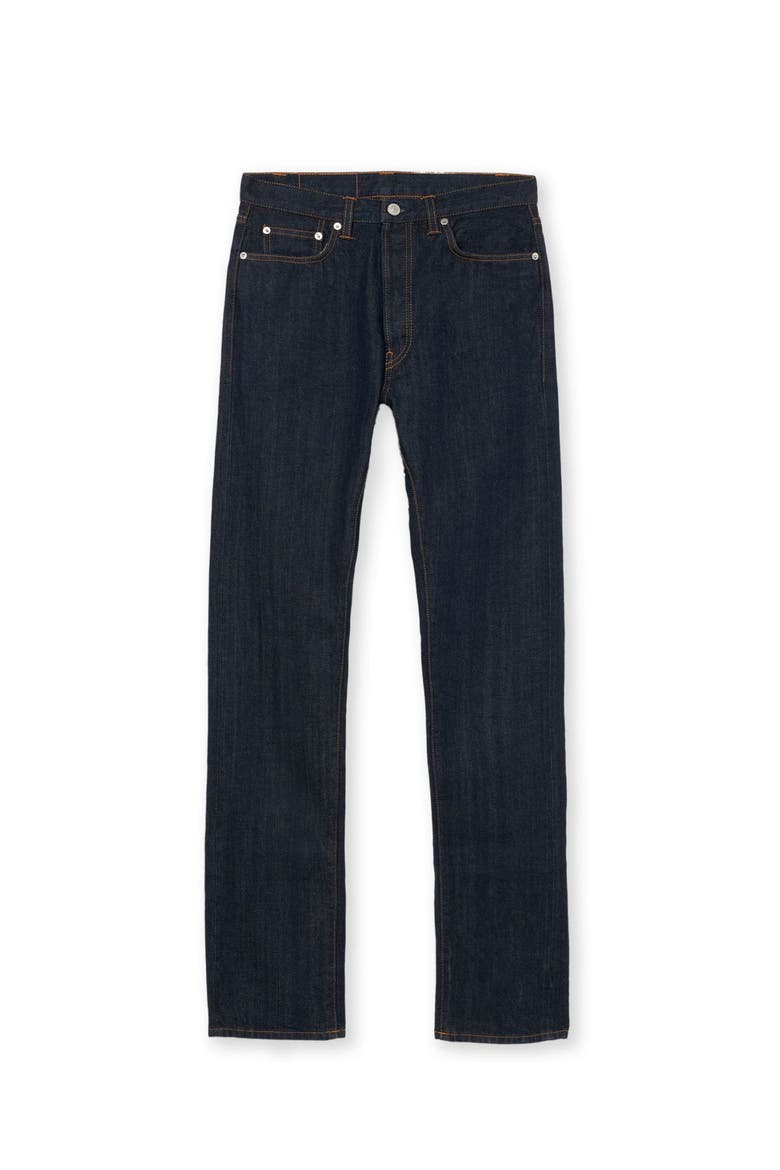 911 Superjohn Japanese Selvedge 5-Pocket High-Waist Denim Pants, Main, color, Indigo Rinse