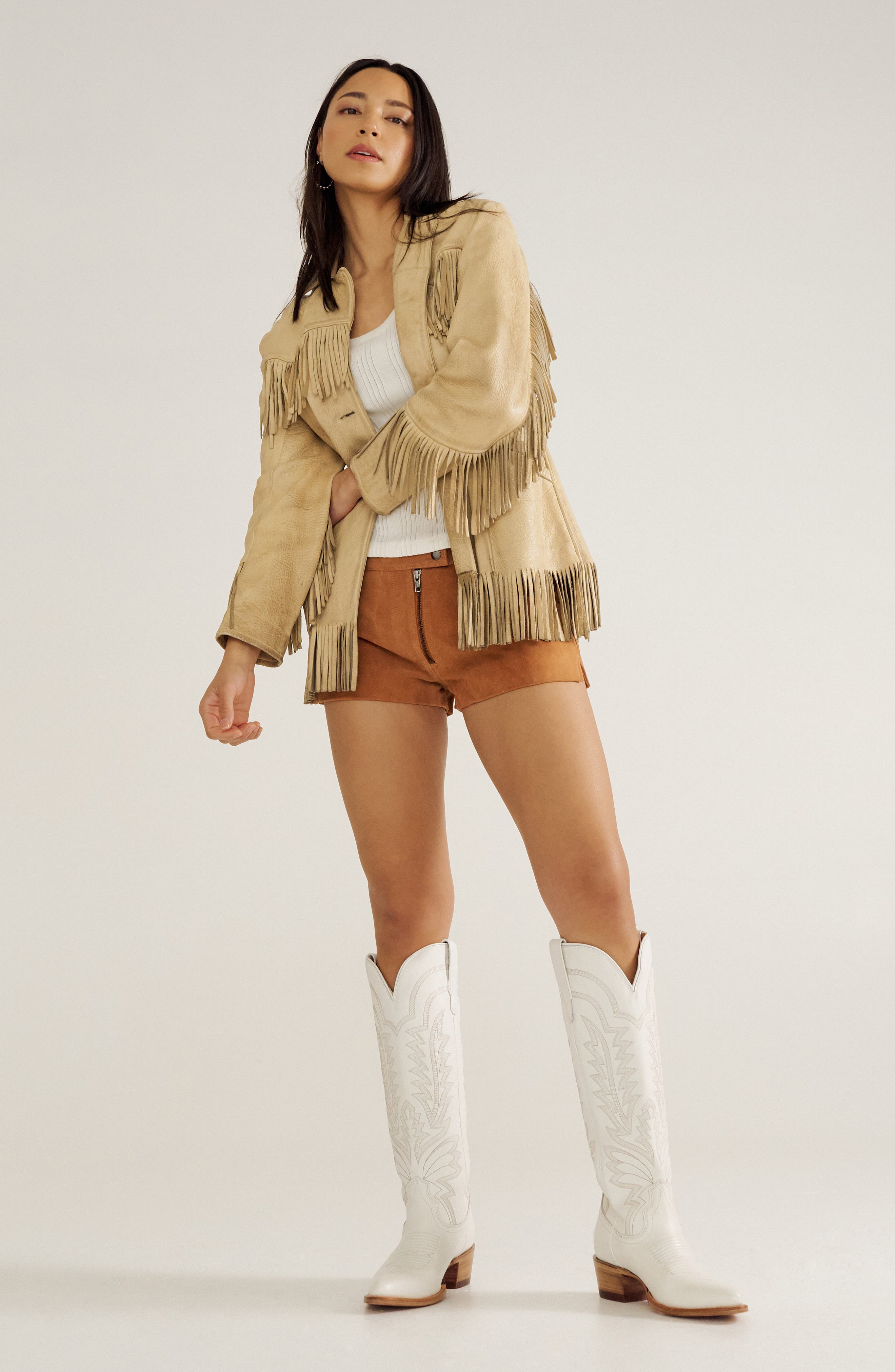 The Abby Western Boot, Alternate, color, SNOW