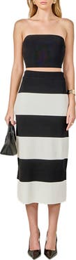 Endless Rose Strapless Top & Midi Skirt Set