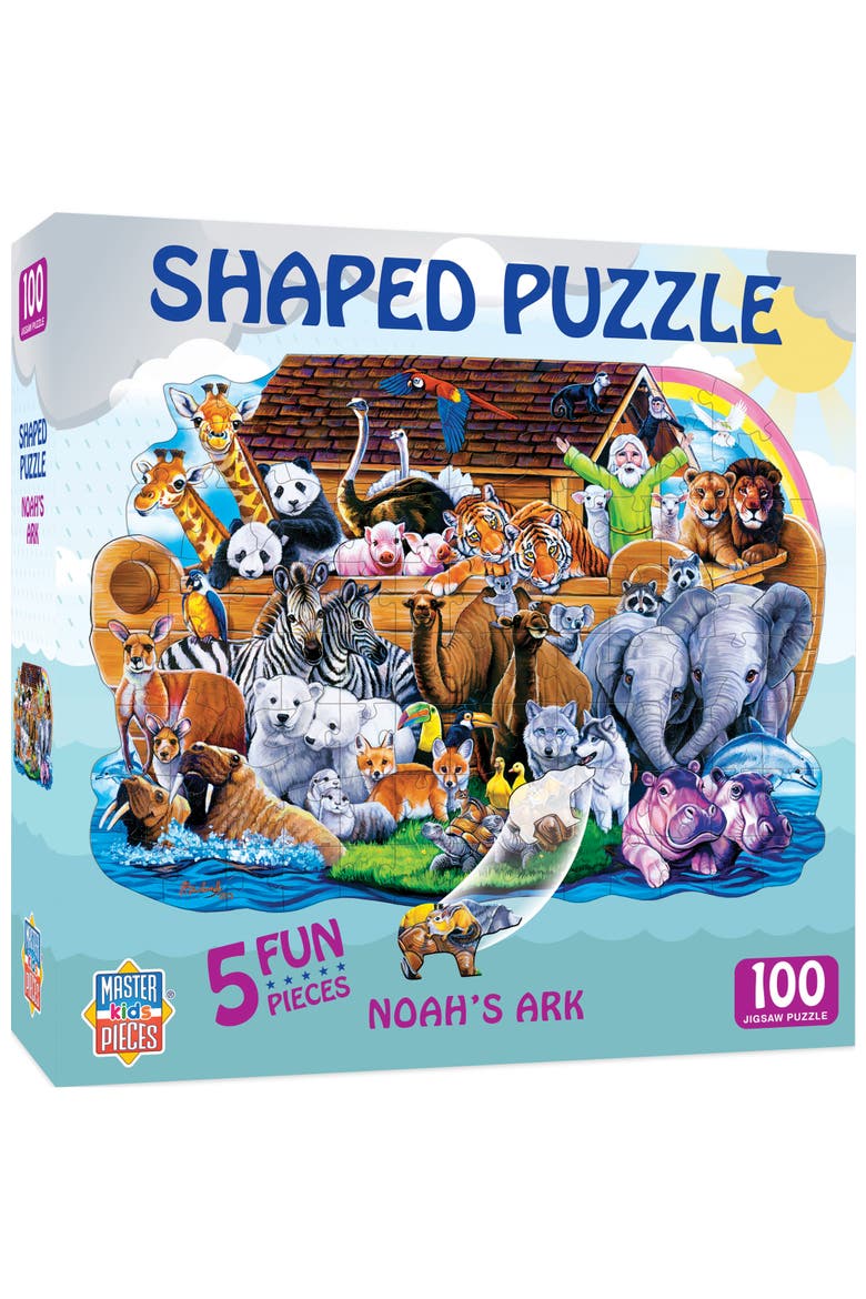 Noah's Ark 100pc Shaped Jigsaw Puzzle, Main, color, Multicolor