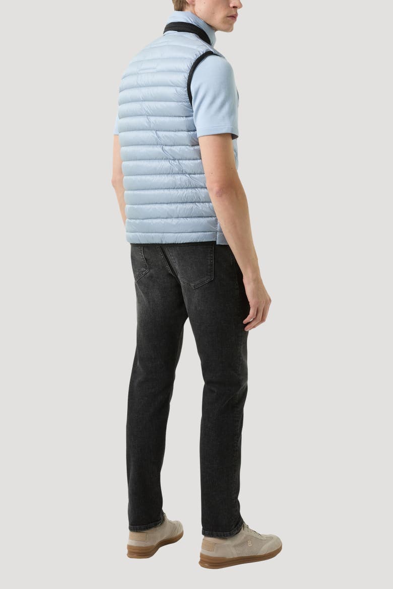 Lasse Lightweight Down Vest, Alternate, color, Light blue