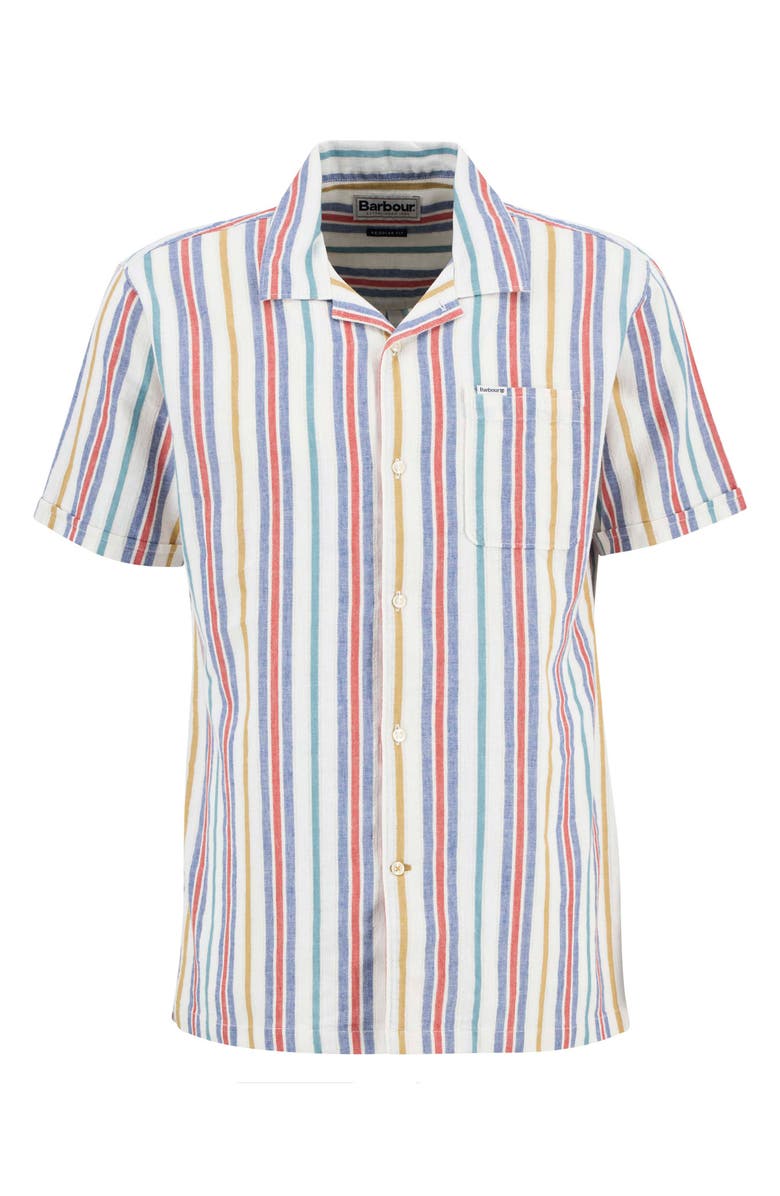 Barbour Summerfit Waterbay Stripe Linen & Cotton Camp Shirt, Alternate, color, 