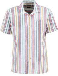 Barbour Summerfit Waterbay Stripe Linen & Cotton Camp Shirt