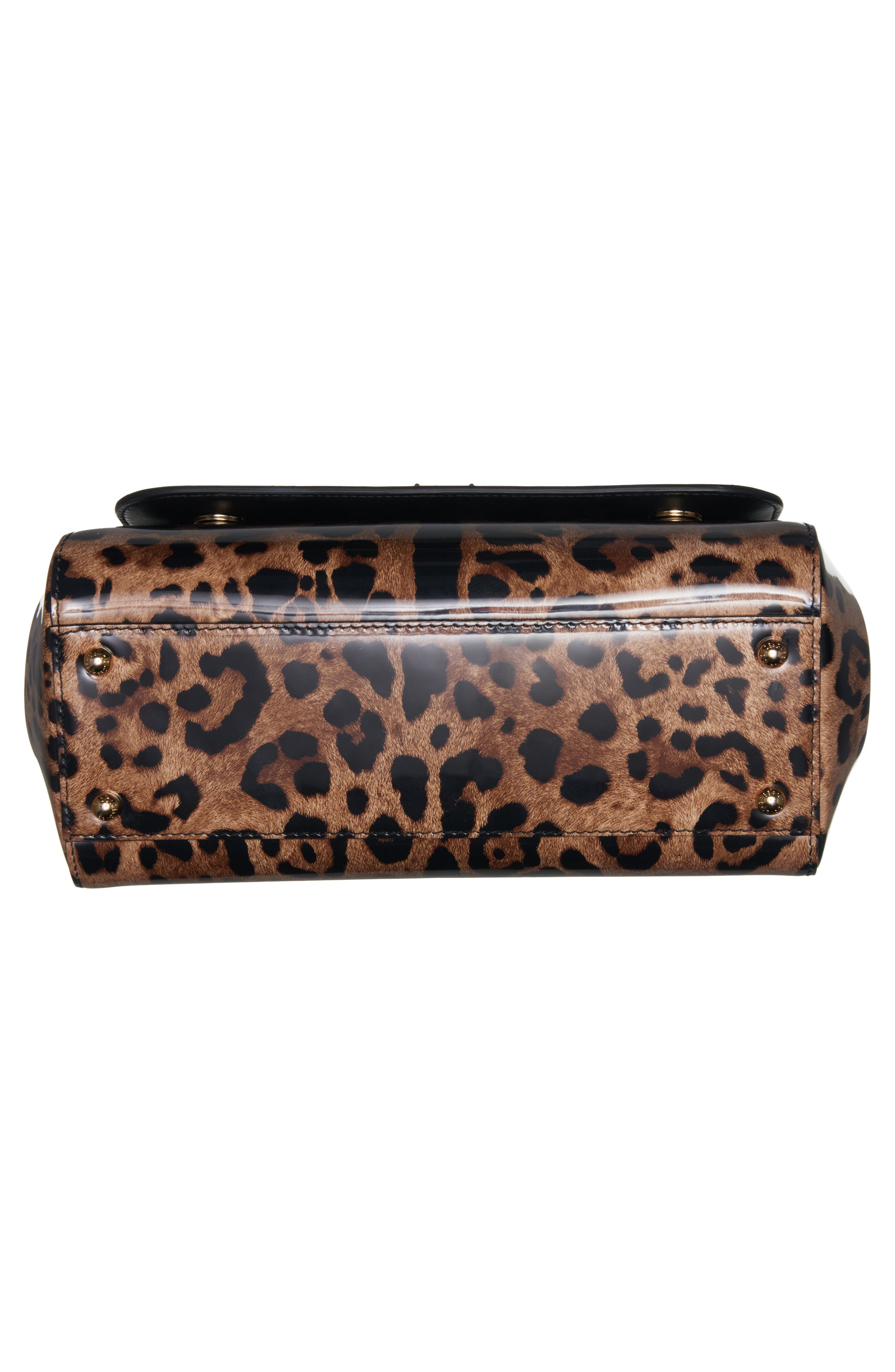 Dolce&Gabbana Kim Sicily Leopard Print Handbag, Alternate, color, 
