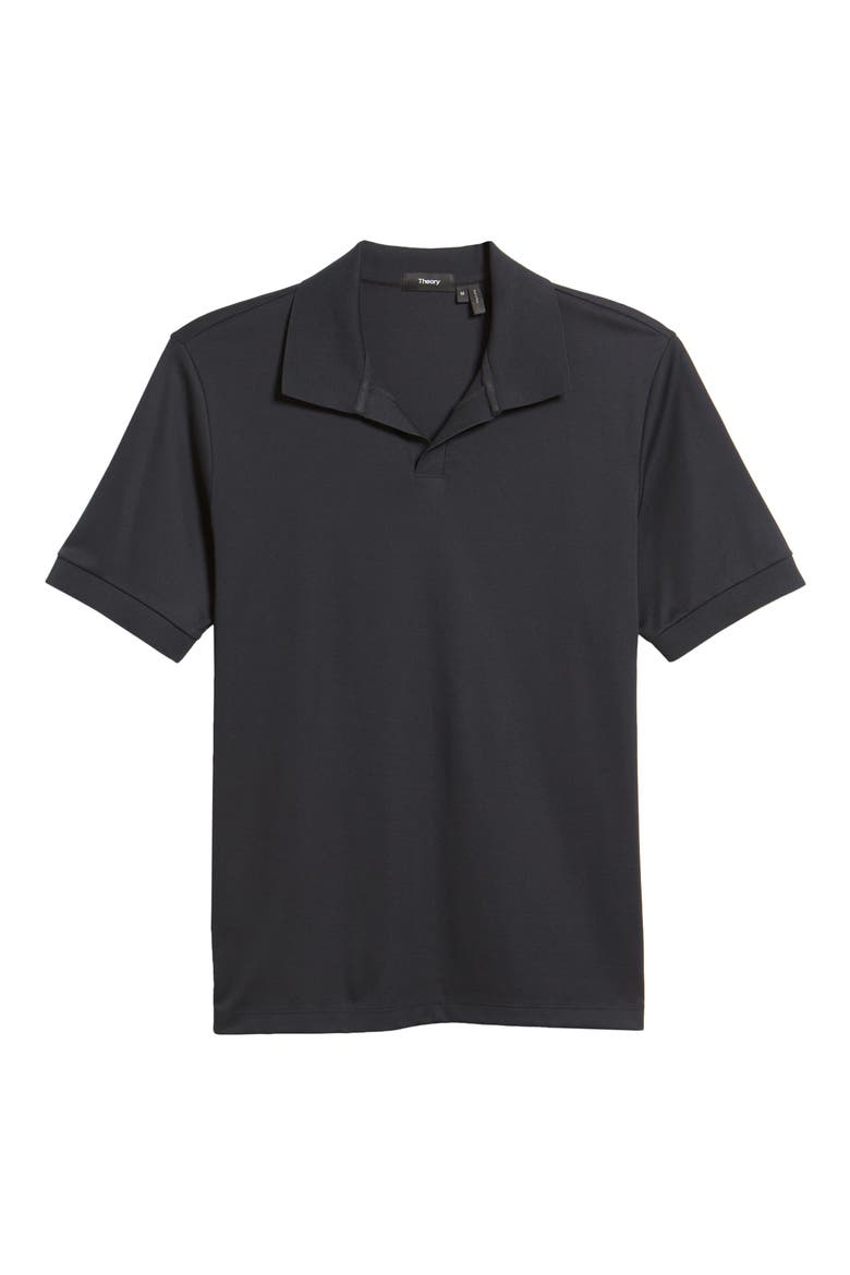 Malden Johnny Collar Polo, Alternate, color, BLACK