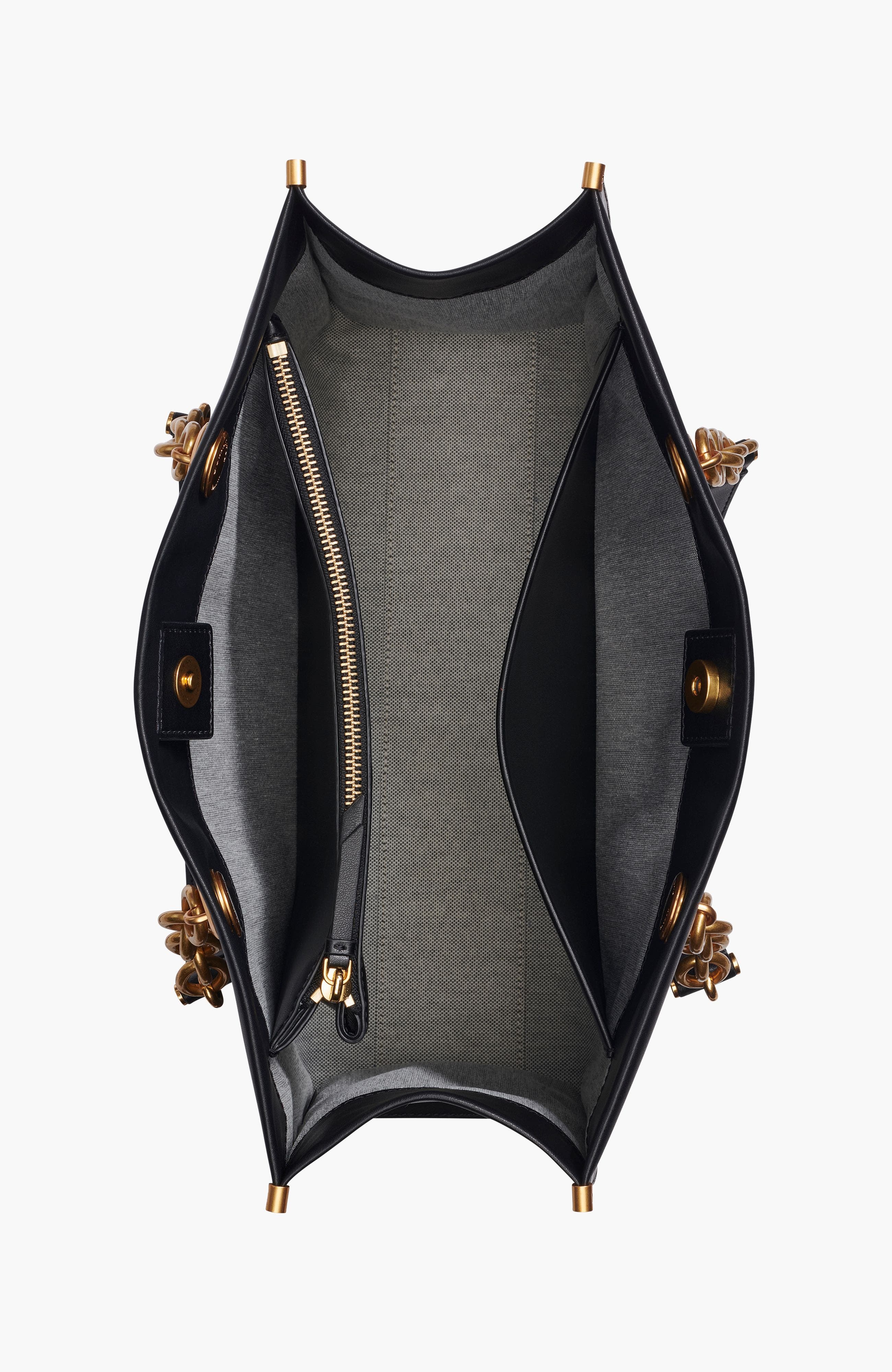 Donna Karan New York Merino Tote, Alternate, color, Blk/Gold