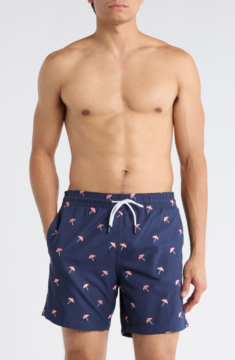 Trunks Surf & Swim Co. Sano 6.5-Inch Swim Shorts, Main, color, Marine