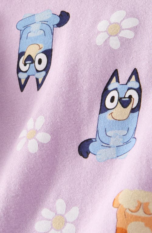 Shop Tucker + Tate Kids' Ruffle Sleeve Cotton Graphic T-shirt In Purple Petal Bluey Bingo