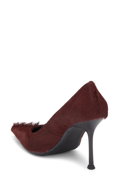 Jeffrey Campbell Genuine Calf Hair Pointed Toe Pump In Animal Print