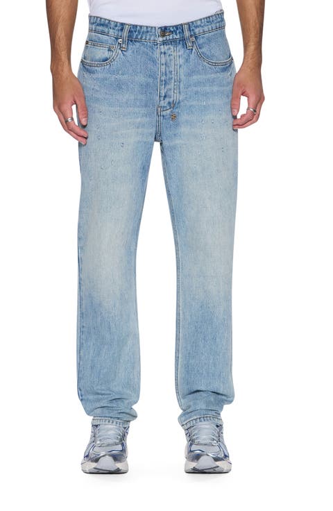Hazlow Scatter Blue Straight Leg Jeans
