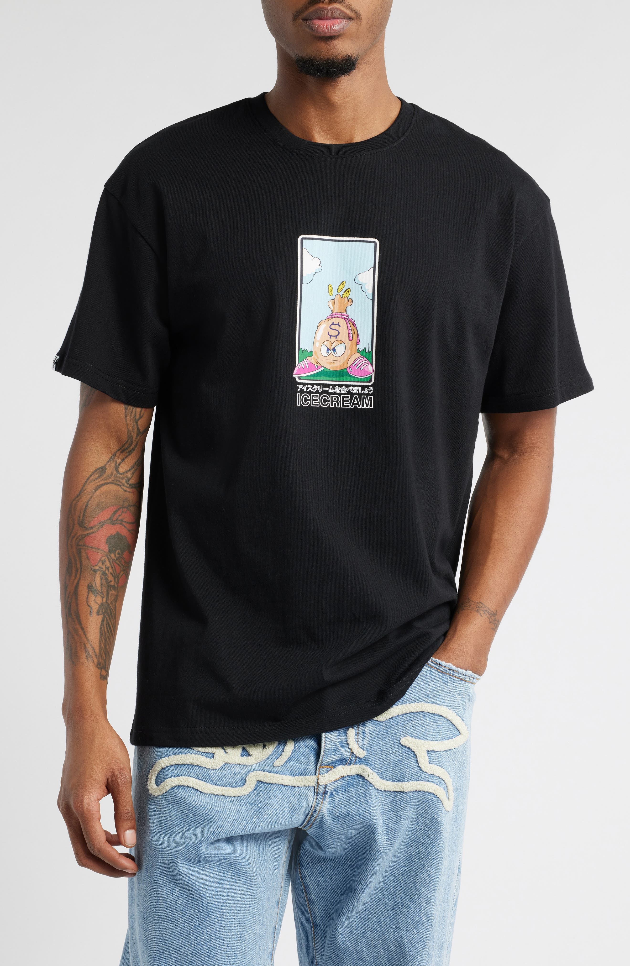 ICECREAM Bird Graphic T-Shirt