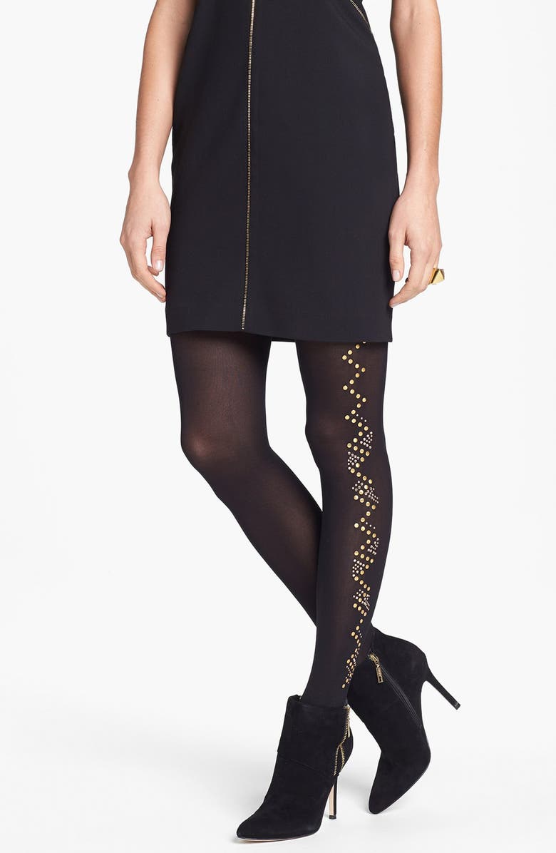 Pretty Polly 'Glitzy' Embellished Tights, Main, color, 