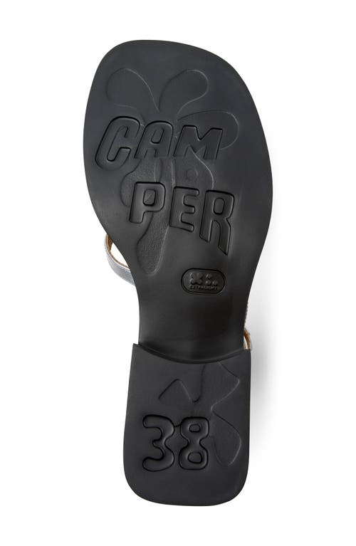 Camper Dana Sandal In Medium Gray