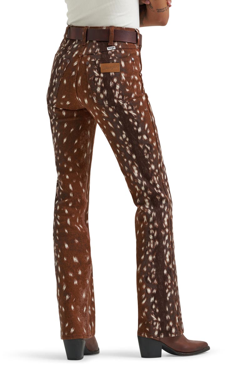 High Waist Bootcut Jeans, Alternate, color, FAWN